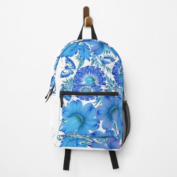 Item preview, Blue Harmony – Petrykivka Floral Art designed and sold by OrnamentUA.