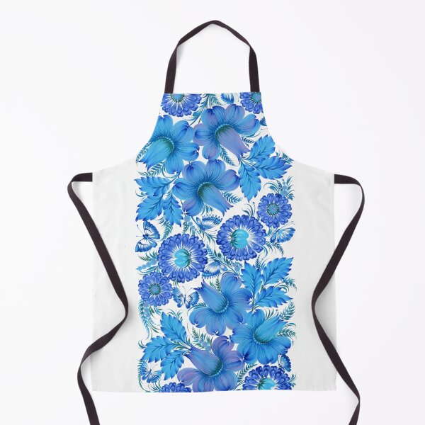 Item preview, Blue Harmony – Petrykivka Floral Art designed and sold by OrnamentUA.