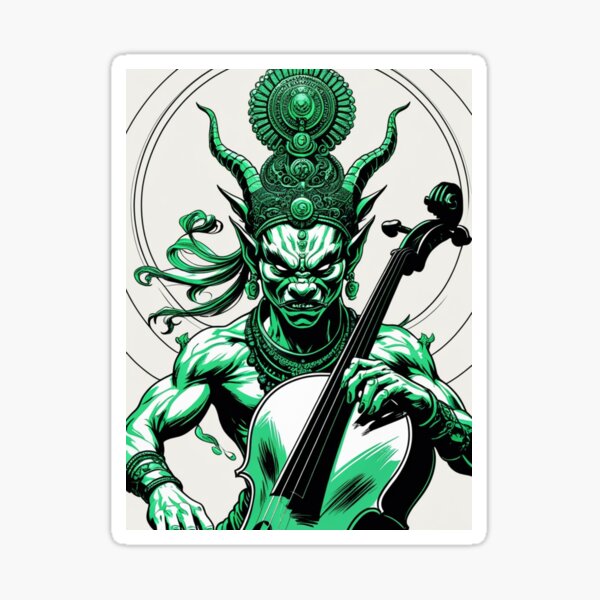 Artikel-Vorschau von Der Dämonencellist der göttlichen Wut, designt und verkauft von OyoNiYoShop.