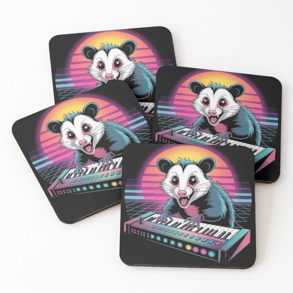 Item preview,  Opossum playing a keyboard instrument designed and sold by WikaKowalczyk.