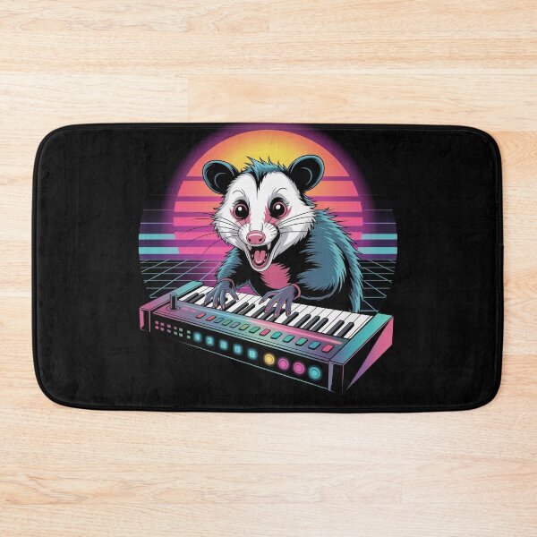 Item preview, Opossum playing a keyboard instrument designed and sold by WikaKowalczyk.
