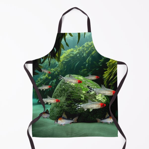 Item preview, Rummynose Tetras Corydoras Aquarium Fish Tank Breeders Art designed and sold by Aquarium Eclipse.