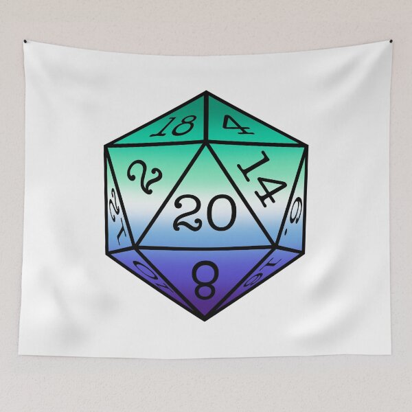 Item preview, Gay Pride Flag D20 (Ombre Edition) designed and sold by LoviatarStudios.