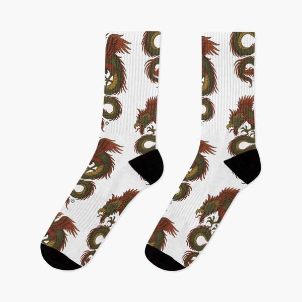 Item preview, Fearless Kukulkan Quetzalcoatl  - No Fear Vintage Japanese Yokai Style - Serpent God Aztec Mayan Mythology  designed and sold by Kabuji Store.