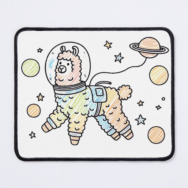 Item preview, Astronaut Llama in Space – Funny Cosmic Animal Illustration designed and sold by Broken Minimalister.
