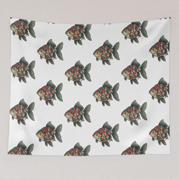 Item preview, Bristol Shubunkin Goldfish - Vintage Japanese Style Kingyo designed and sold by Kabuji Store.