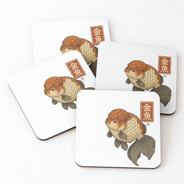 Item preview, Ranchu Goldfish - Vintage Japanese Style Kingyo designed and sold by Kabuji Store.