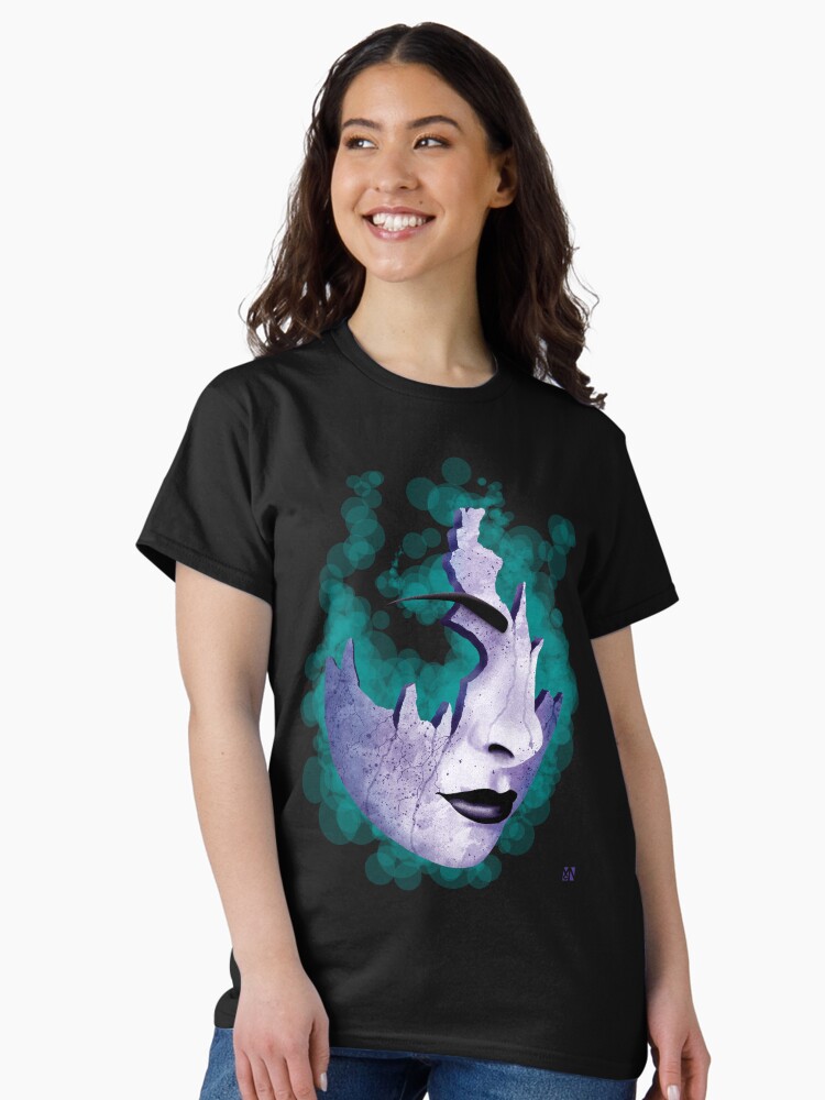 Thumbnail 2 of 7, Classic T-Shirt, Shattered (Alt) designed and sold by TheRandomFactor.