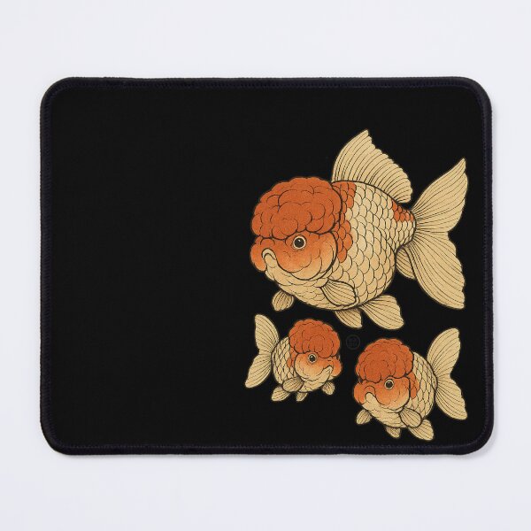 Item preview, Oranda Goldfish Family - Vintage Japanese Style Kingyo designed and sold by Kabuji Store.