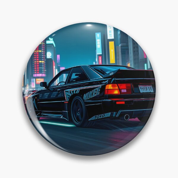 Item preview, Cyberpunk art, Audi Quattro in Neo Tokyo designed and sold by Salimgor Hangaround Music.
