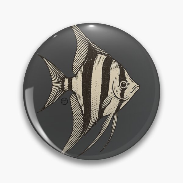 Item preview, Escalar Altum Fish - Vintage Japanese Style designed and sold by Kabuji Store.