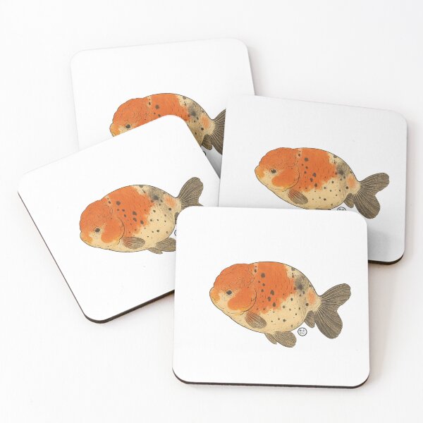 Item preview, Ranchu Goldfish - Japanese Goldfish - Vintage Japanese Style Kingyo designed and sold by Kabuji Store.