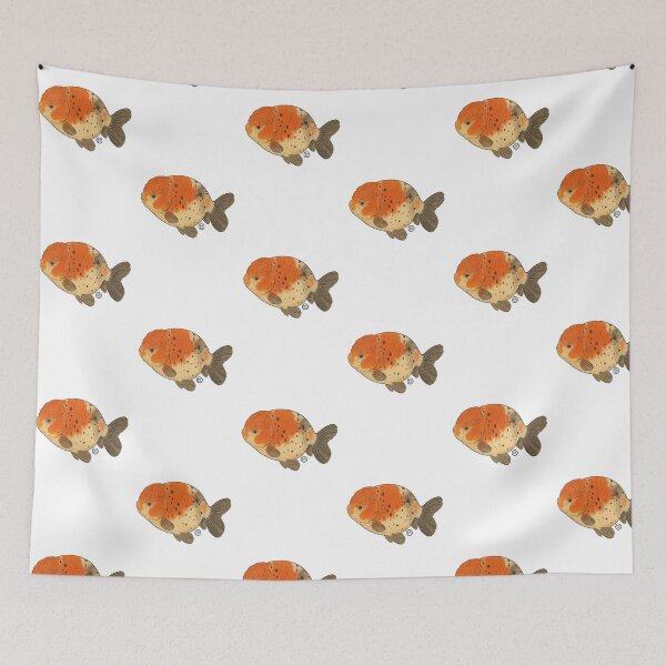 Item preview, Ranchu Goldfish - Japanese Goldfish - Vintage Japanese Style Kingyo designed and sold by Kabuji Store.