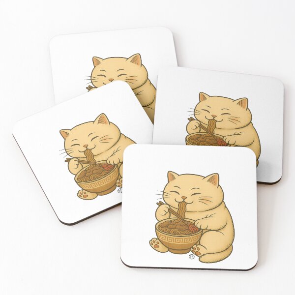 Item preview, Noodle Cat - Ramen Cat Japanese Kawaii Ramen Neko - Gyudon Cat designed and sold by Kabuji Store.