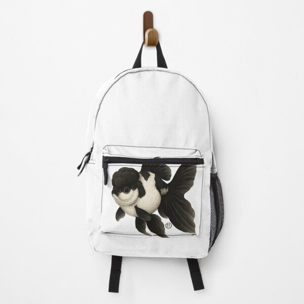 Item preview, Panda Goldfish - Black Oranda Goldfish - Vintage Japanese Style Kingyo designed and sold by Kabuji Store.