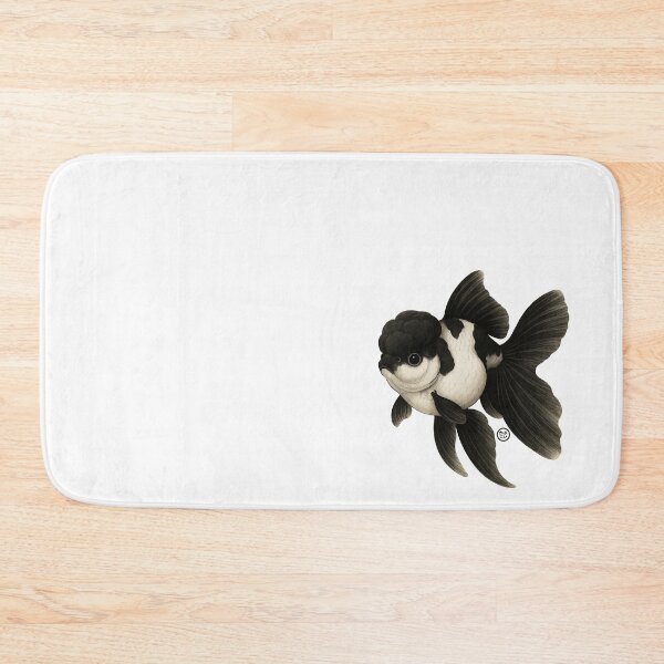 Item preview, Panda Goldfish - Black Oranda Goldfish - Vintage Japanese Style Kingyo designed and sold by Kabuji Store.