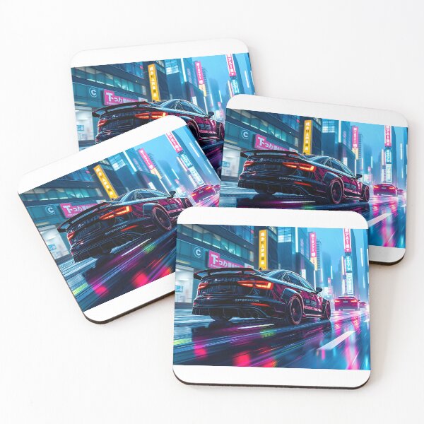 Item preview, Cyberpunk art, Audi Sport in Neo Tokyo designed and sold by Salimgor Hangaround Music.