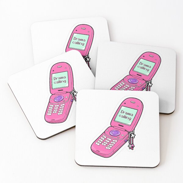 Item preview, Drama Calling – Cute Pink Flip Phone Design in Y2K Style designed and sold by Hallyu Bubble.