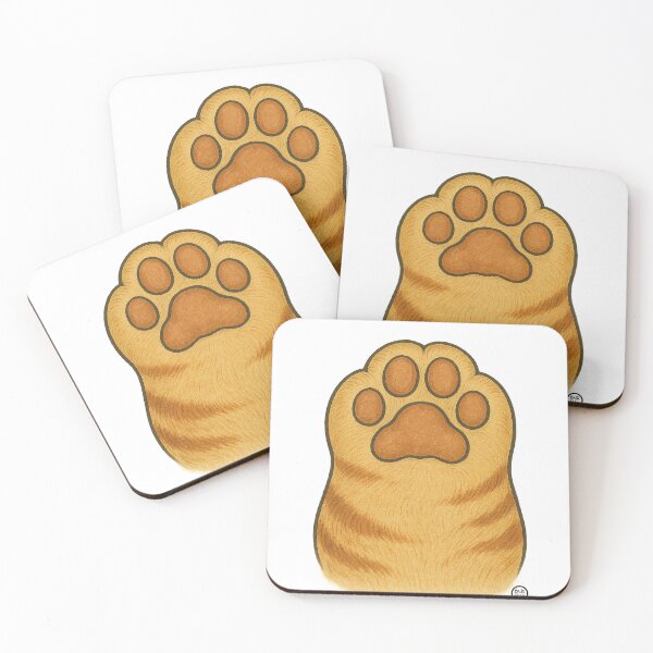Aperçu de l'œuvre Patte de chat mignonne - Chat de poche - Chat tigré orange créée et vendue par Kabuji Store.