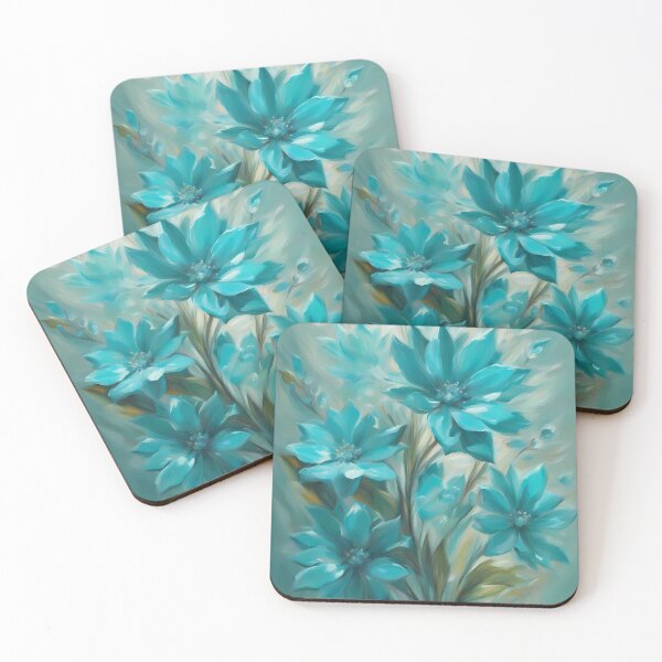 Item preview, Turquoise Bouquet Painting designed and sold by CalmnessbyChoice.