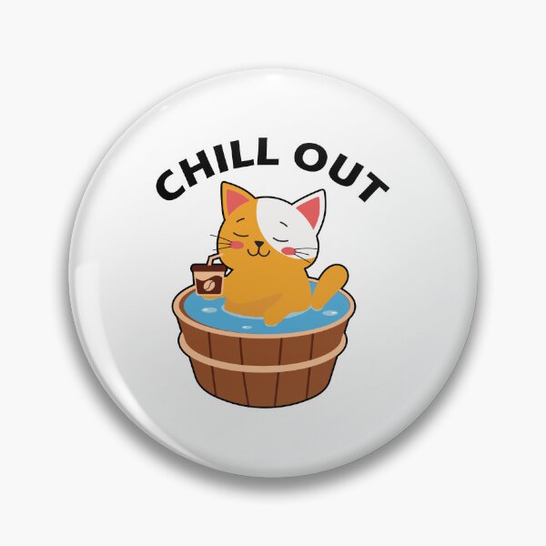 Item preview, Purrfect Chill Vibes Cat  designed and sold by Tulip Creators by This Definition.