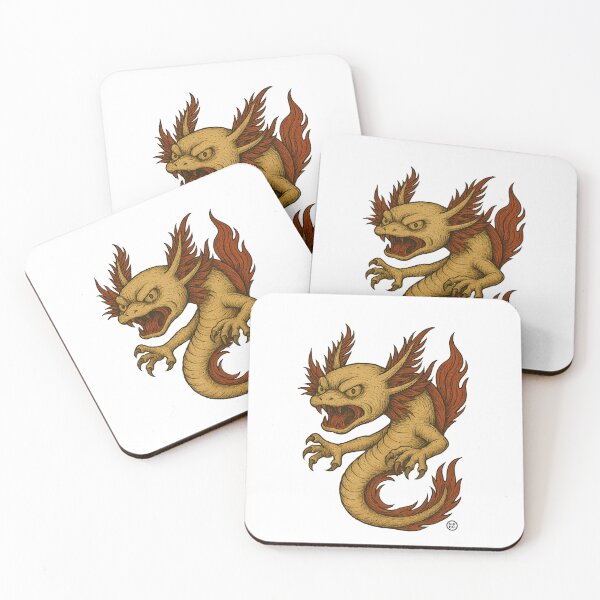 Item preview, Fearless Axolotl Kaiju - No Fear Vintage Japanese Yokai Style - Japanese Monster Amphibian designed and sold by Kabuji Store.