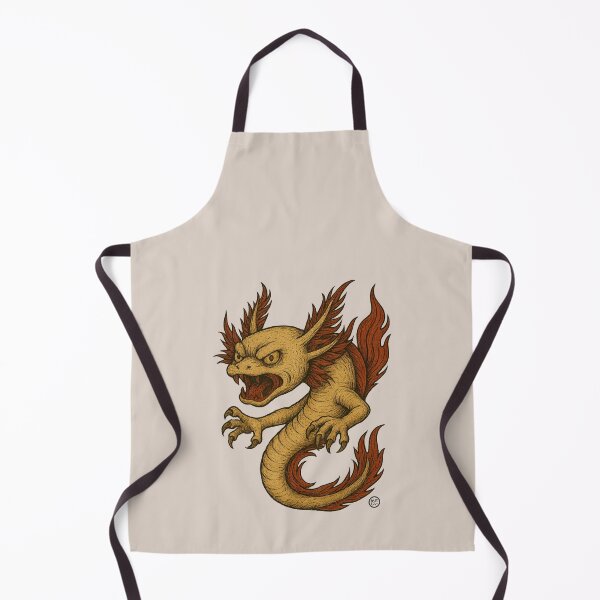 Item preview, Axolotl Kaiju sin miedo - Estilo Yokai japonés vintage sin miedo - Monstruo anfibio japonés designed and sold by Kabuji Store.