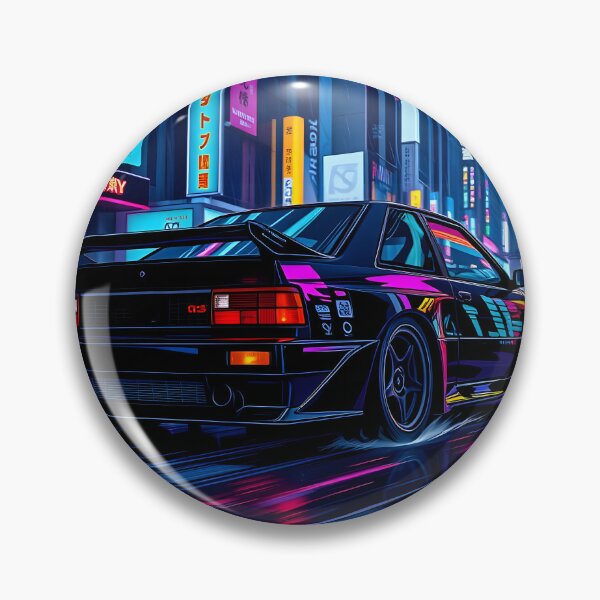 Item preview, Cyberpunk art, futuristic Audi Quattro in Neo Tokyo designed and sold by Salimgor Hangaround Music.