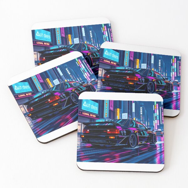 Item preview, Cyberpunk art, futuristic Audi Quattro in Neo Tokyo designed and sold by Salimgor Hangaround Music.