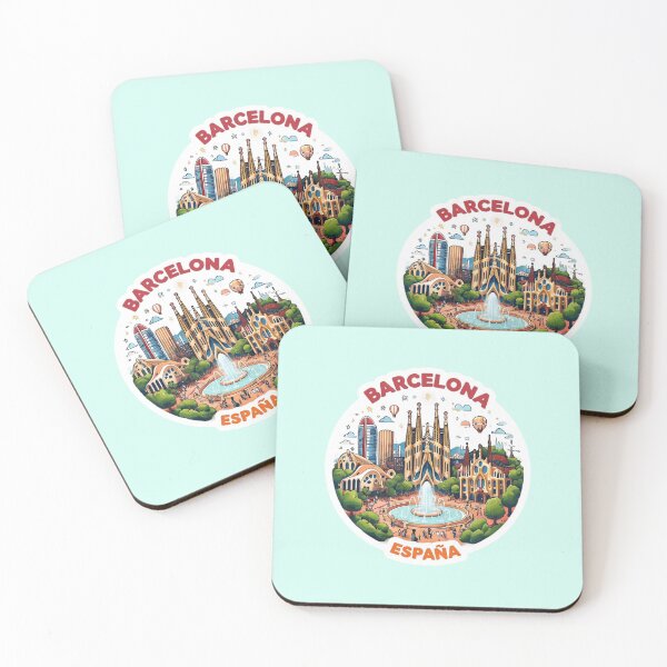Item preview, Barcelona Landmarks and Fountain designed and sold by Aise06.
