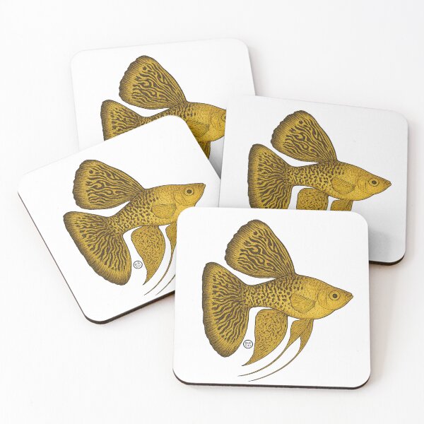 Item preview, Guppy Fish - Yellow Cobra Guppy Fish Japanese Style designed and sold by Kabuji Store.