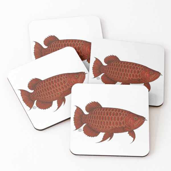 Item preview, Arowana - Red Arowana - Vintage Japanese Style designed and sold by Kabuji Store.