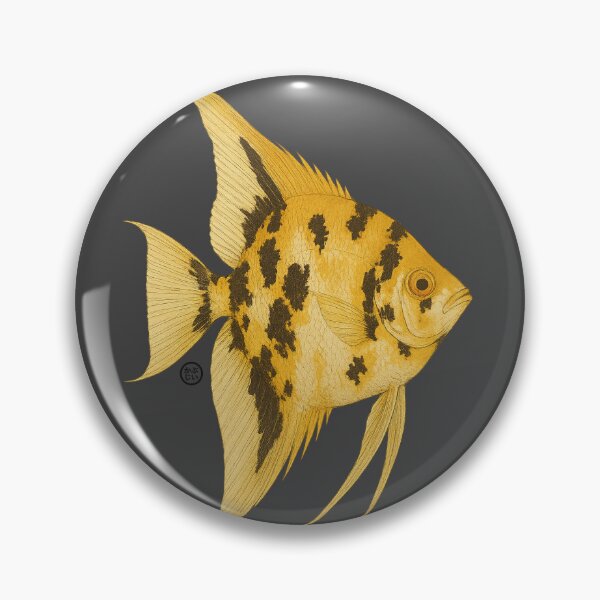 Item preview, Angelfish Golden Marble - Vintage Japanese Style - Angel Fish designed and sold by Kabuji Store.