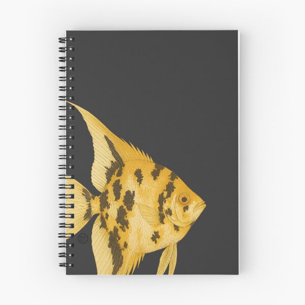 Item preview, Angelfish Golden Marble - Vintage Japanese Style - Angel Fish designed and sold by Kabuji Store.