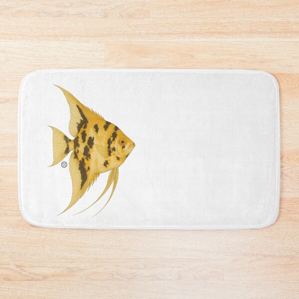 Item preview, Angelfish Golden Marble - Vintage Japanese Style - Angel Fish designed and sold by Kabuji Store.