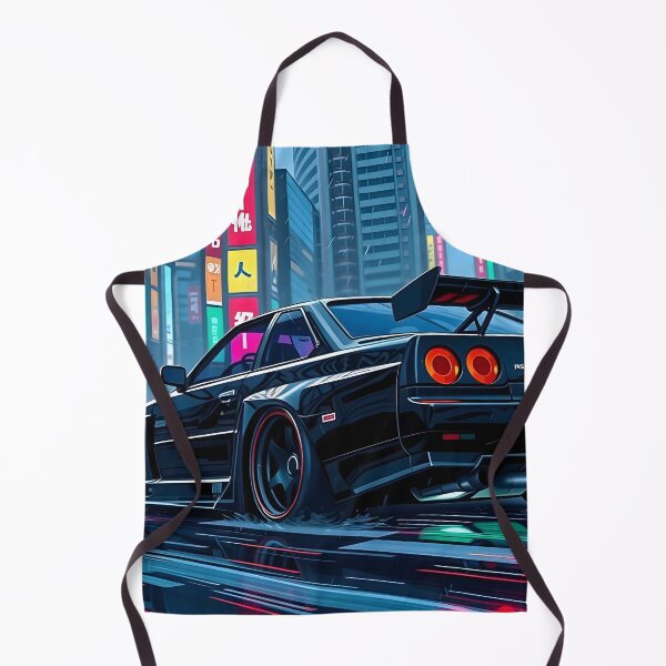Item preview, Cyberpunk art, Nissan Skyline in Neo Tokyo V2 designed and sold by Salimgor Hangaround Music.