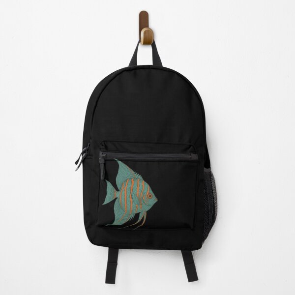 Item preview, Angelfish - Vintage Japanese Style - Green Angel Fish designed and sold by Kabuji Store.