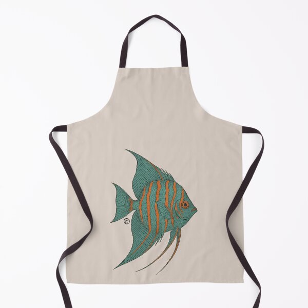 Item preview, Angelfish - Vintage Japanese Style - Green Angel Fish designed and sold by Kabuji Store.
