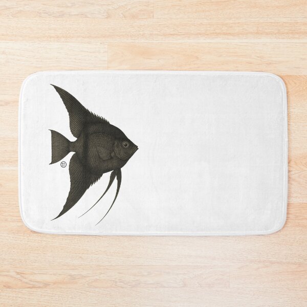 Item preview, Black Angelfish - Vintage Japanese Style - Angel Fish designed and sold by Kabuji Store.