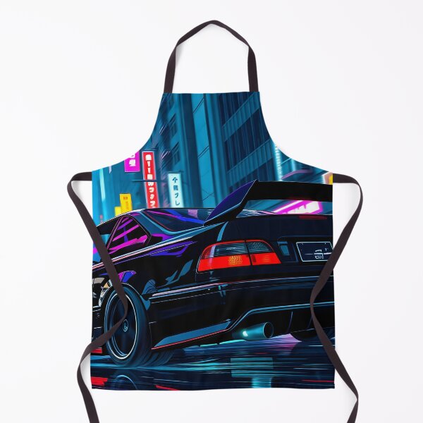 Item preview, Copy of cyberpunk art, Honda Civic in Neo Tokyo from behind designed and sold by Salimgor Hangaround Music.