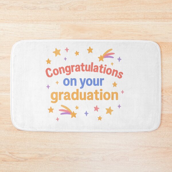Item preview, Colorful graduation congratulations message designed and sold by DadGenX.