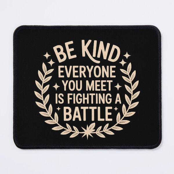Item preview, Be Kind Everyone You Meet Is Fighting A Battle - It's the perfect gift for anyone who believes in the power of kindness and wants to inspire others to choose empathy every day. designed and sold by ZyziowskyArt.