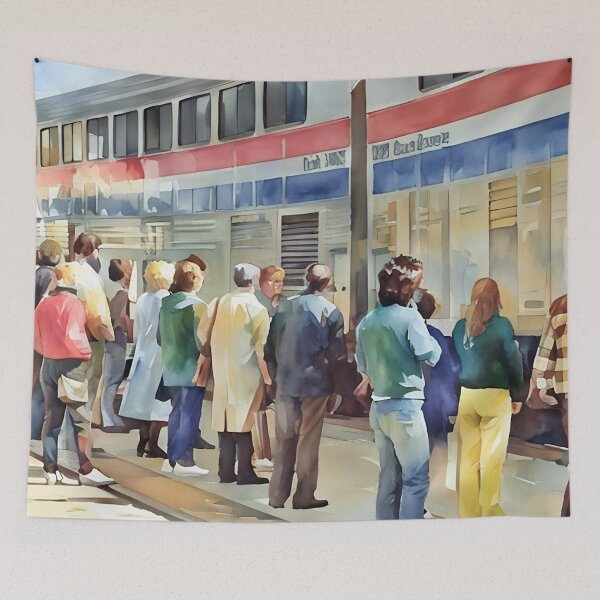 Item preview, The Train has Arrived designed and sold by RCWatercolours.