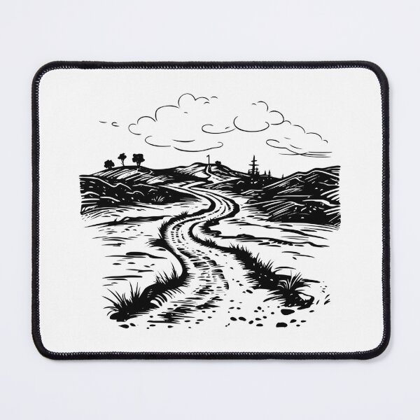 Item preview, Rough Road Dirt Route Forest Country Trail Rural Terrain designed and sold by inkoutninja.