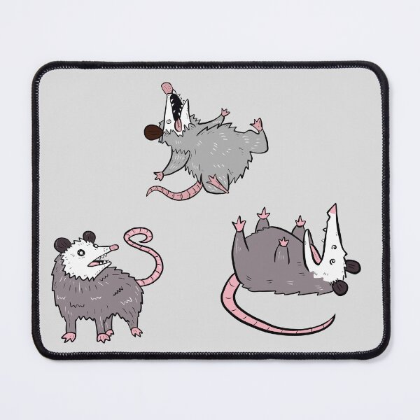 Item preview, Cute Opossum set of 3 illustration designed and sold by EmeraldeaArt.