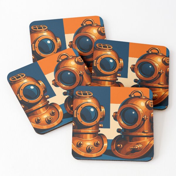 Item preview, Historical diving helmets in art designed and sold by Sigtrix.