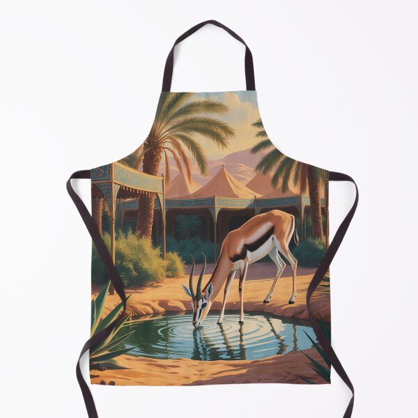 Item preview, A graceful gazelle at the spring in the oasis. designed and sold by Lilashakti ⭐️ ⭐️ ⭐️ ⭐️ ⭐️.