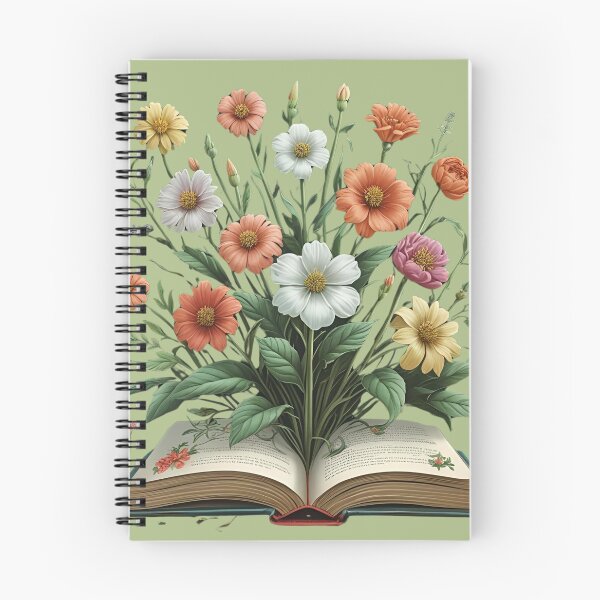 Item preview, Flowers Growing from Book designed and sold by Agnes-Creative.