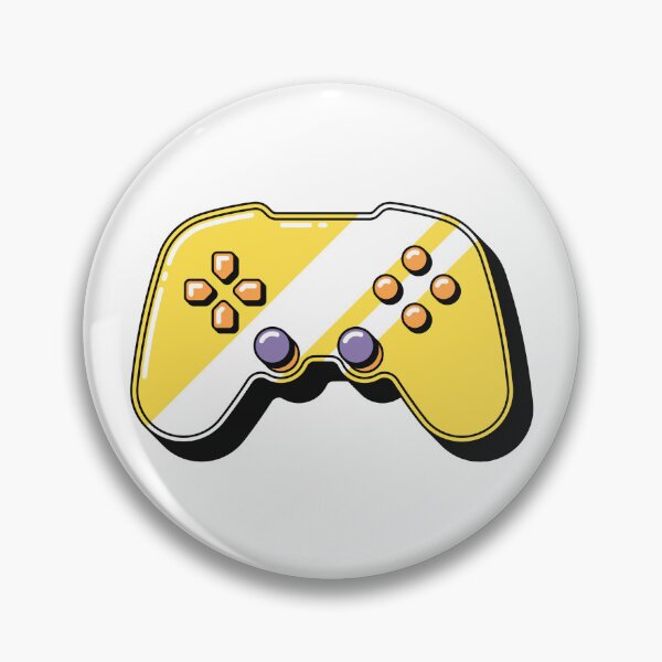 Item preview, Glossy golden gamepad illustration, pop art designed and sold by artskill2k17.