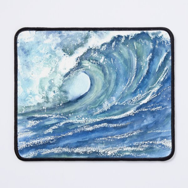 Item preview, wave watercolor designed and sold by DariaCeppelli.